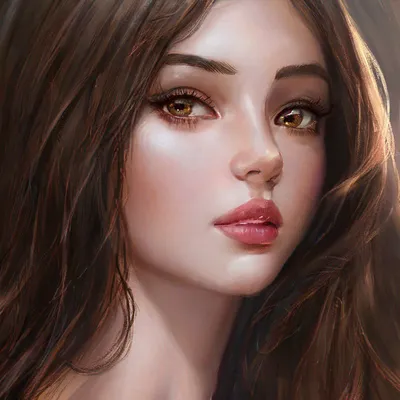 портрет красивой брюнетки молодой женщины с карими глазами изолирован на  белом фоне Стоковое Фото - изображение насчитывающей экземпляр, кавказско:  218770558
