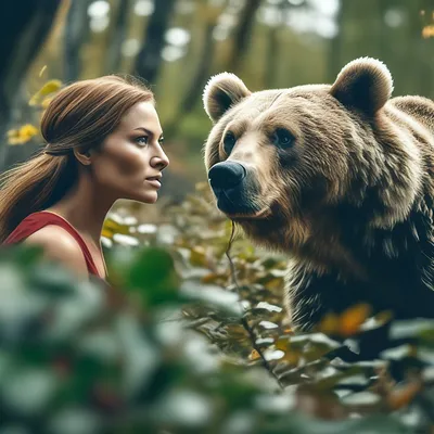Картинки с медведем в кустах