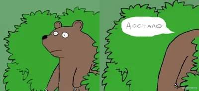 кричащий медведь из кустов / смешные картинки и другие приколы: комиксы,  гиф анимация, видео, лучший интеллектуальный юмор.