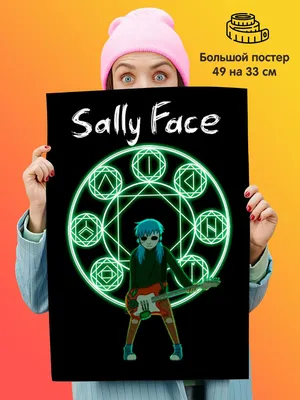 Брелок дакимакура Салли Фейс / Sally Face двухсторонняя 4*10 см (dak0537k):  продажа, цена в Харькове. Брелоки от \"Мастерская сувениров Magic Photo\" -  1245547285