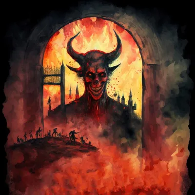 Портрет Сатаны — стоковые фотографии и другие картинки Демон - вымышленный  персонаж - Демон - вымышленный персонаж, Дьявол, Рогатый - iStock