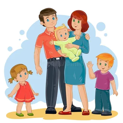 Global family Stock Illustration by ©DeepGreen #7718841