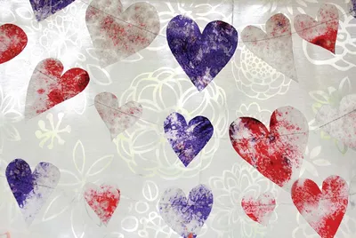 Текстовый 3d-эффект \"Влюбленные сердечки-валентинки | Бесплатный PSD-файл  Photoshop