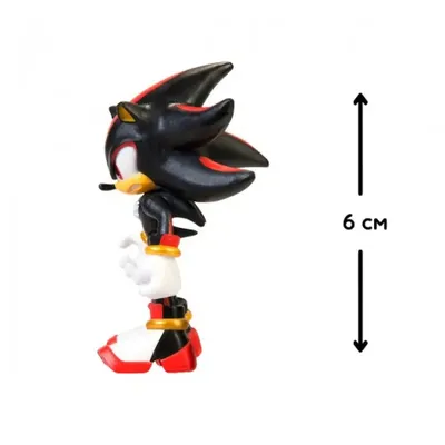 Игровая фигурка с артикуляцией Sonic the Hedgehog Шэдоу, 6 см
