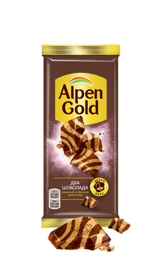 Шоколад Alpen Gold Два шоколада темный и белый 85г - отзывы покупателей на  маркетплейсе Мегамаркет | Артикул: 100028049785