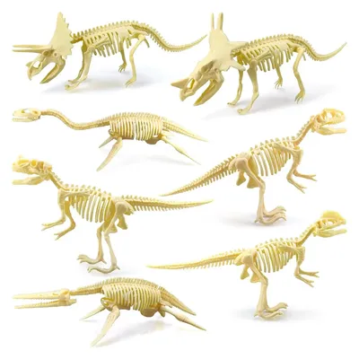 модель статуэтка Скелет Динозавра Трицератопс из бронзы купить