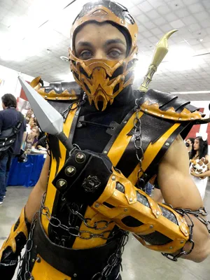 Mortal Kombat Scorpion Mask | Fighting Game Merch | - Karneval Universe