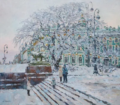 Снег Идет, Painting by Igor Khilko | Artmajeur