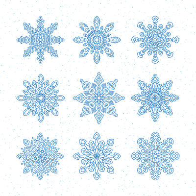Снежинки Новый Год Рождество - Бесплатная векторная графика на Pixabay -  Pixabay