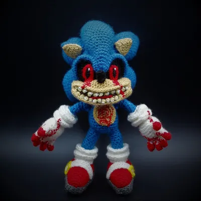 Sonic.exe plushie toy 15\" tall mexican custom manufactured hedgehog  creepypasta | eBay