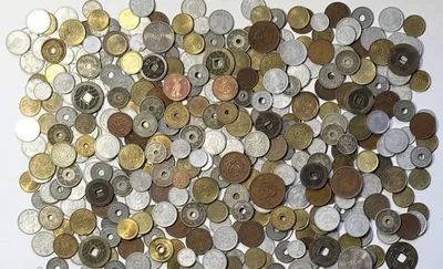 ЯПОНИЯ - набор из 3х старинных монет