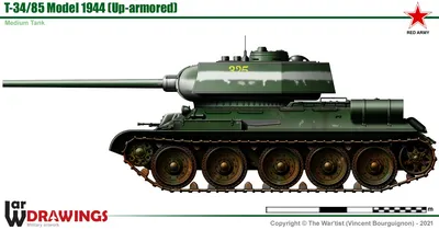 Т-34/85 образца 1944 года, Средний танк | Энциклопедия военной техники