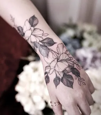 Daritattoo Переводные тату браслет на руку Цветы