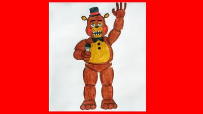 Плюшевый аниматроник Игрушечный Фредди (Toy Freddy) 25 см из игры 5 ночей с  Фредди