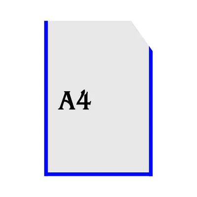 Вертикальный прозрачный кармашек формата А4 с уголком (синий оракал) купить  у производителя - \"Краина стендов\"