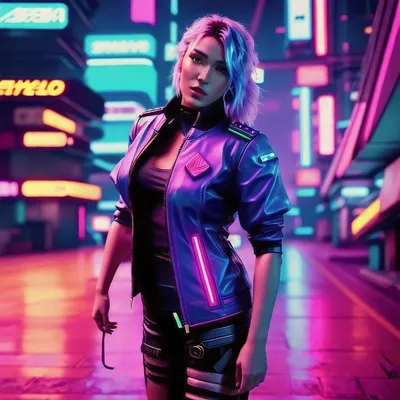 Девушка в стиле киберпанк (cyberpunk) | Стиль киберпанка, Стиль, Блондинка