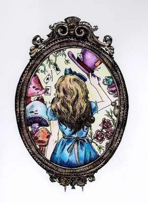 Зарисовки Алиса в Зазеркалье - 34 фото