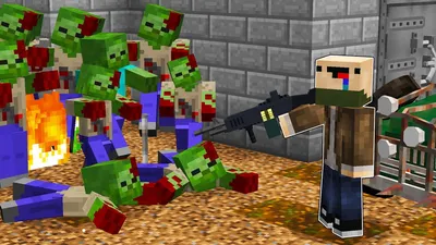 Игрушка Зомби Майнкрафт (Minecraft Zombie Action Figure) Minecraft 19231542  купить в интернет-магазине Wildberries