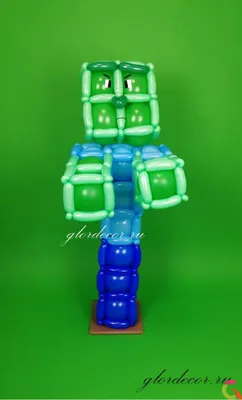 Мягкий плюшевый Зомби из Майнкрафт (Minecraft) 22 см на присоске