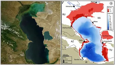 Каспийское море обмелело из-за изменения климата: Новости ➕1, 04.04.2023