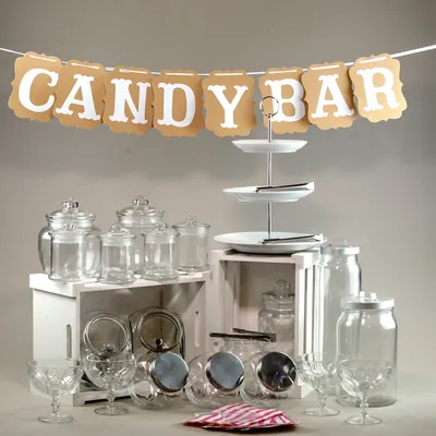 Candy Bar Set (30-Teilig) Candybar für Hochzeit | Gläser, Gefäße mieten