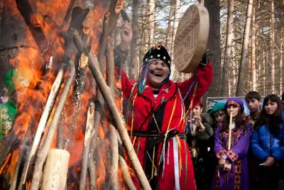 Экспозиция хакасской срубной юрты - ЭТНОМИР