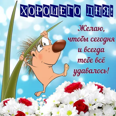 Пожелания хорошего дня в картинках, своими словами, в стихах, в смс и  христианские пожелания доброго дня — Украина