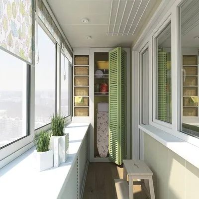 Встроенный шкаф на балконе – 17+ фото идей, модели, плюсы и минусы