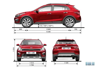 Каталог цветов Kia Rio X-Line / Rio X — «Bamper99.ru»