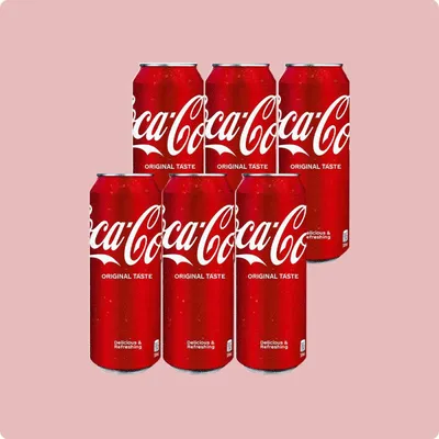 COCA-COLA ZERO Кока-Кола Зеро в банке, 0,33л напиток сильногазированный 6  штук - купить с доставкой по выгодным ценам в интернет-магазине OZON  (724108522)