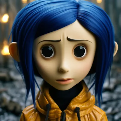 Купить фигурка Коралина в стране кошмаров Coraline (подвижная, подставка,  18,5 см), цены на Мегамаркет