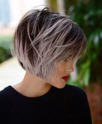 короткое каре | Cheveux courts méchés, Coupe de cheveux bob, Cheveux courts  femme