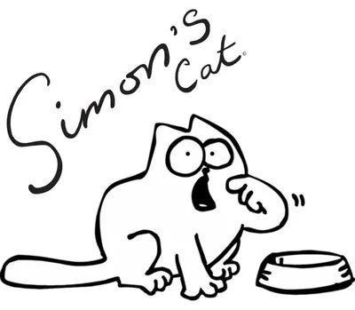 Кот Саймона хочет кушать коврик для мыши прямоугольный (цвет: белый) | Все  футболки интернет магазин футболок. Дизайнерские футболки, футболки The  Mountain, Yakuza, Liquid Blue