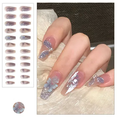 Красивые ногти со стразами - 20Nails