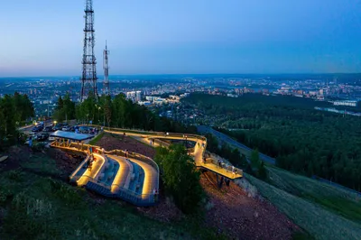 Благоустройство Правобережной набережной Енисея в Красноярске