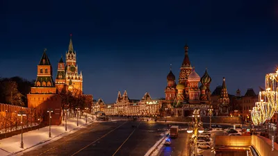 Московский Кремль ночью, HD-фотографии