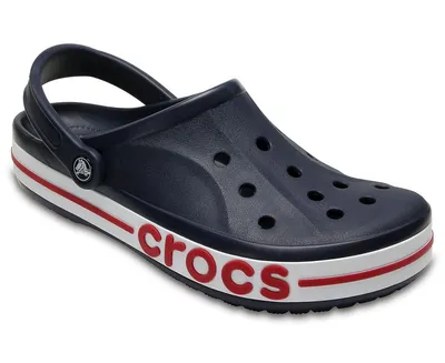 ᐈ Кроксы Сабо Крокс Crocs Bayaband Clog, темно синие с надписью Crocs на  подошве - купить в интернет магазине Диада