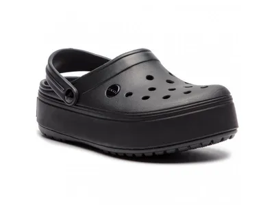 ᐈ Crocs Crocband Platform Clog черные Кроксы на платформе женские. Оригинал  Сабо крокс - купить в интернет магазине Диада