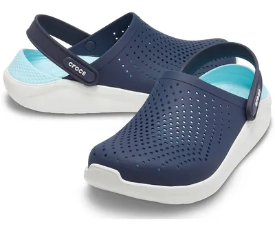 ᐈ Крокс Crocs Lite Ride кроксы синие с голубым. Оригинал LiteRide™ Clog. -  купить в интернет магазине Диада