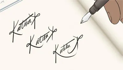 beautiful signature - красивая подпись | Рукописный текст, Стили  леттеринга, Инициалы