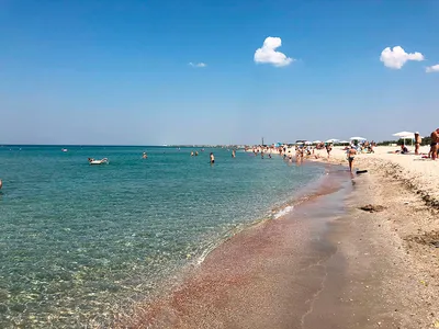 Центральный городской песчаный пляж Черноморское Крым | пгт. Черноморское |  Лучшие места