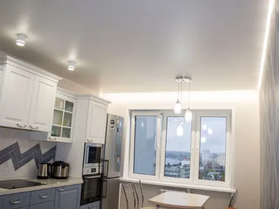 Натяжные потолки на кухню с установкой | Заказать натяжной потолок на кухню  недорого