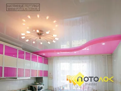Фото натяжных потолков в кухне | ЭКО ДОМ