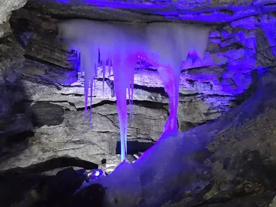 Кунгурская пещера, сталагмиты, …» — создано в Шедевруме