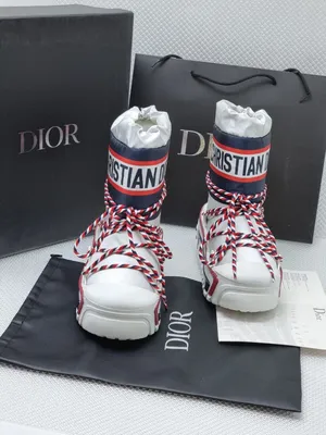 Ботинки женские зимние Christian Dior Alps дутики луноходы белые - купить в  Москве с доставкой по РФ