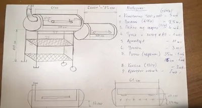 Мангал из газового баллона своими руками — чертежи с размерами, сборка
