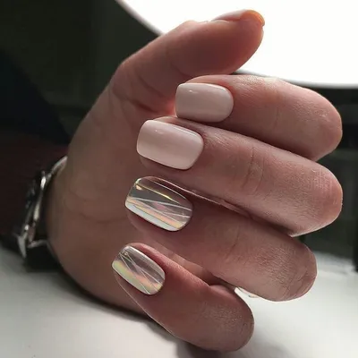 ЖЕМЧУЖНАЯ ВТИРКА от Leonail#nailart #френч #маникюр #зимнийманикюр #те... |  TikTok