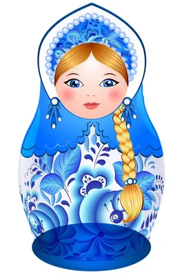 Russian matryoshka. Русская матрешка. PNG. | Матрешка, Объекты