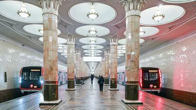 На красной линии метро в Петербурге остановилось движение поездов