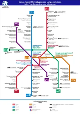 Схема глубин заложения станций Петербургского метрополитена | Пикабу